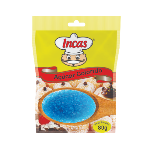 acucar de cor azul