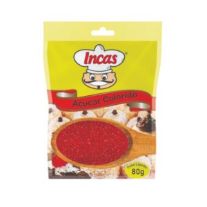 acucar de cor vermelho